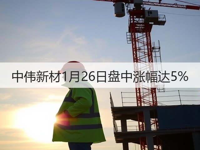 中伟新材1月26日盘中涨幅达5%(图2)