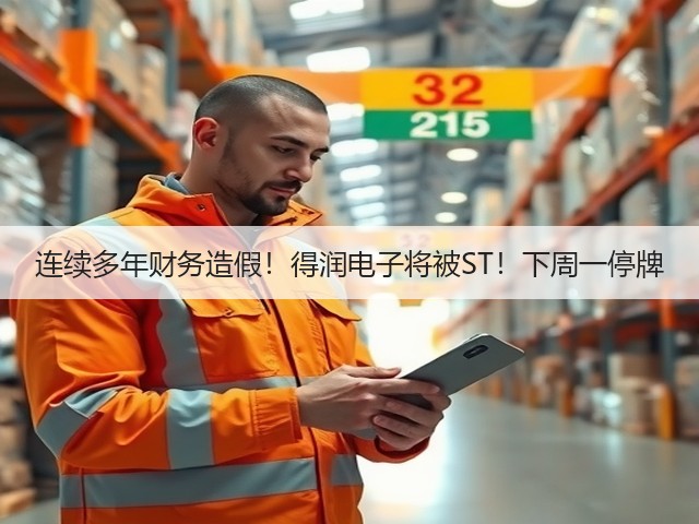 连续多年财务造假！得润电子将被ST！下周一停牌(图2)