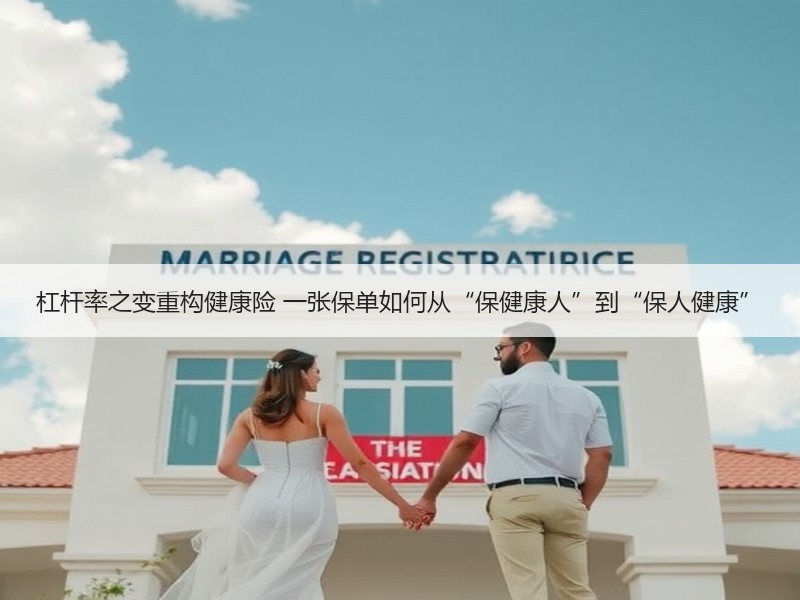 杠杆率之变重构健康险 一张保单如何从“保健康人”到“保人健康”