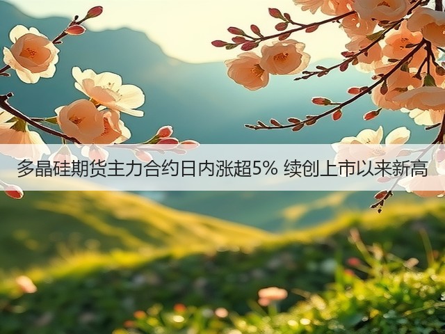 多晶硅期货主力合约日内涨超5% 续创上市以来新高(图1)