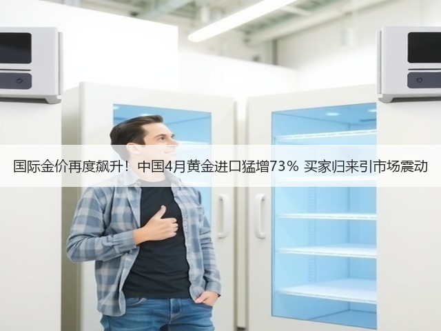 国际金价再度飙升!中国4月黄金进口猛增73% 买家归来引市场震动(图1) 国际金价再度飙升!中国4月黄金进口猛增73% 买家归来引市场震动(图1)