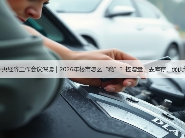 中央经济工作会议深读|2026年楼市怎么“稳”?控增量、去库存、优供给(图1) 中央经济工作会议深读|2026年楼市怎么“稳”?控增量、去库存、优供给(图1)