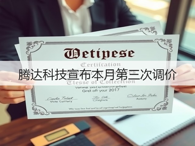 腾达科技宣布本月第三次调价(图3) 腾达科技宣布本月第三次调价(图3)