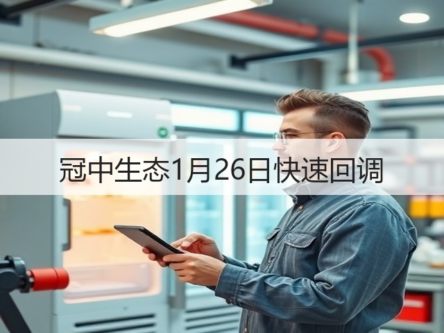 冠中生态1月26日快速回调(图1) 冠中生态1月26日快速回调(图1)