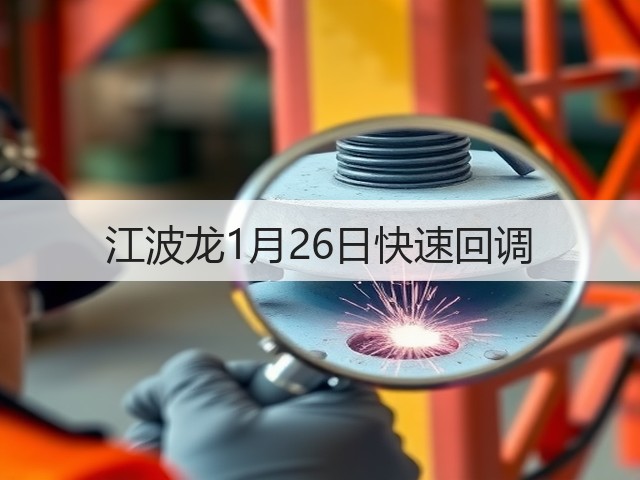 江波龙1月26日快速回调(图3) 江波龙1月26日快速回调(图3)