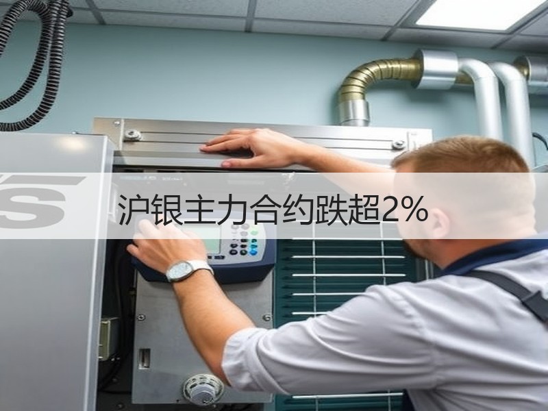 沪银主力合约跌超2%