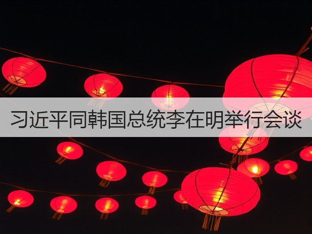 习近平同韩国总统李在明举行会谈(图1) 习近平同韩国总统李在明举行会谈(图1)