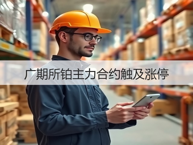广期所铂主力合约触及涨停(图1)