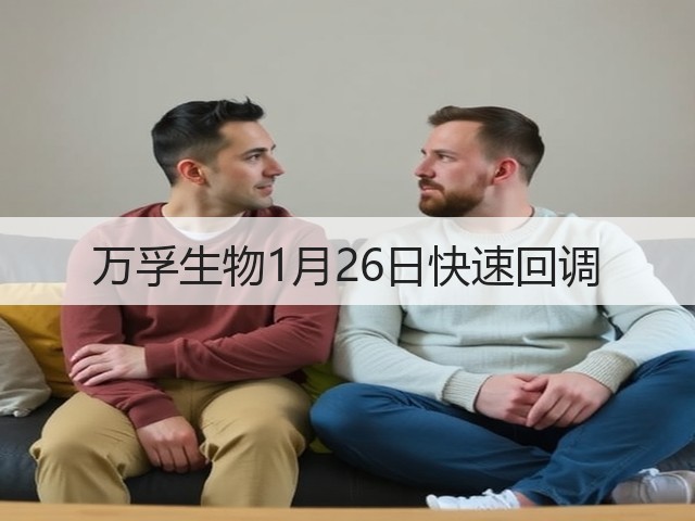 万孚生物1月26日快速回调(图3) 万孚生物1月26日快速回调(图3)