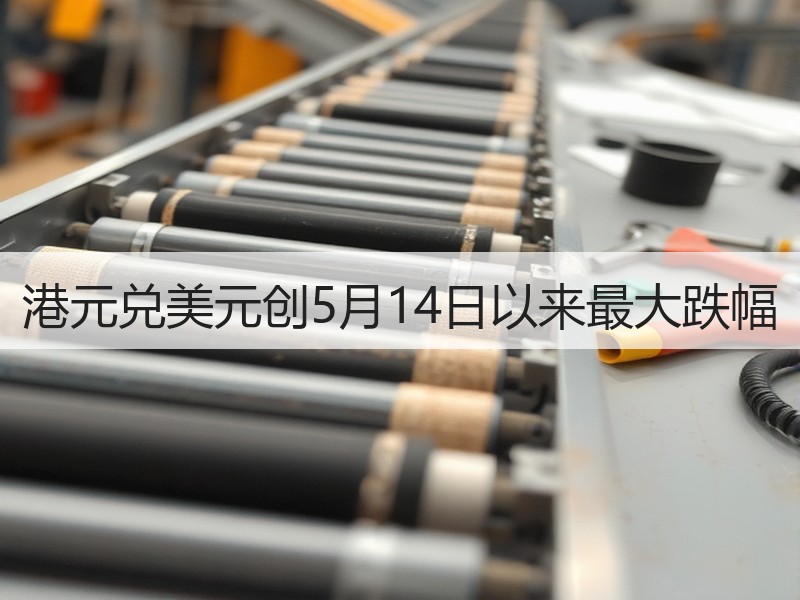 港元兑美元创5月14日以来最大跌幅