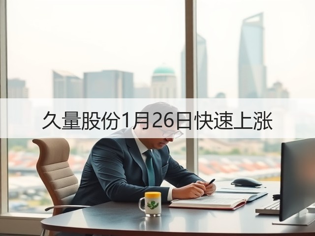 久量股份1月26日快速上涨(图1) 久量股份1月26日快速上涨(图1)