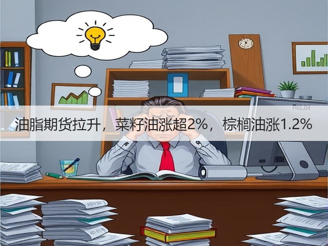 油脂期货拉升，菜籽油涨超2%，棕榈油涨1.2%(图3)