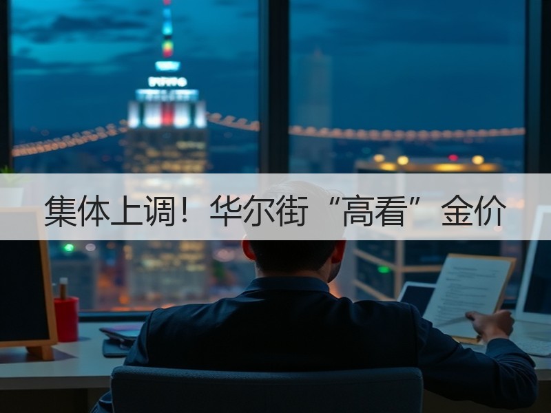 集体上调！华尔街“高看”金价