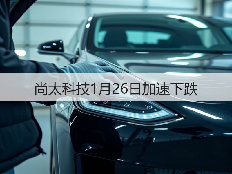 尚太科技1月26日加速下跌