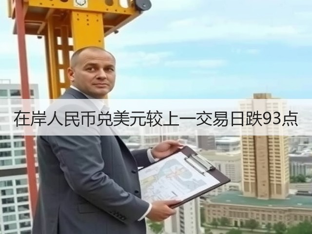 在岸人民币兑美元较上一交易日跌93点(图1)