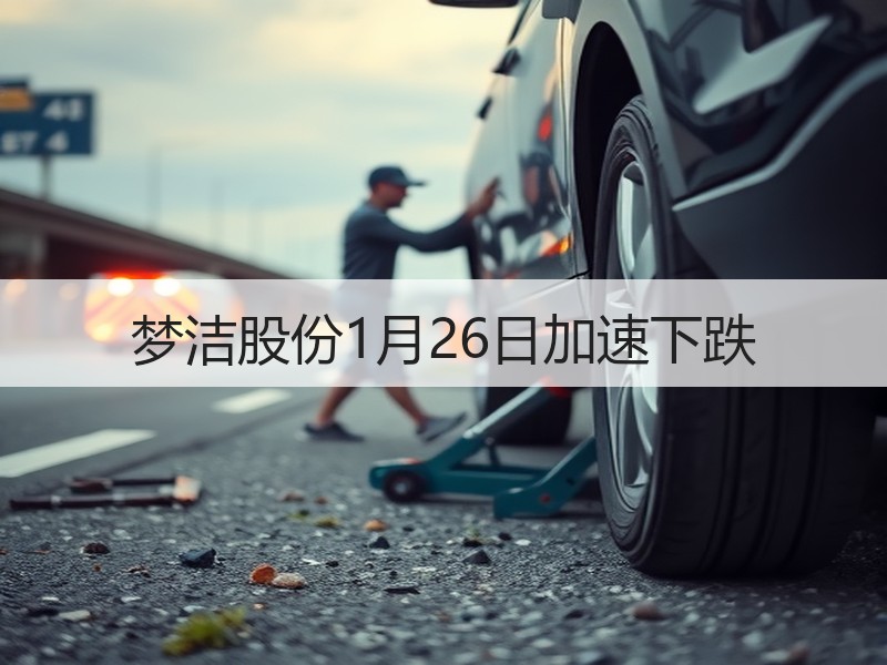 梦洁股份1月26日加速下跌