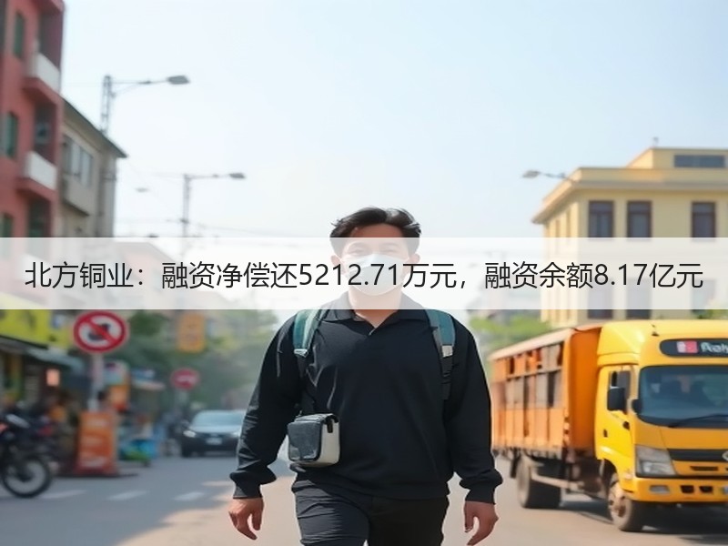 北方铜业：融资净偿还5212.71万元，融资余额8.17亿元