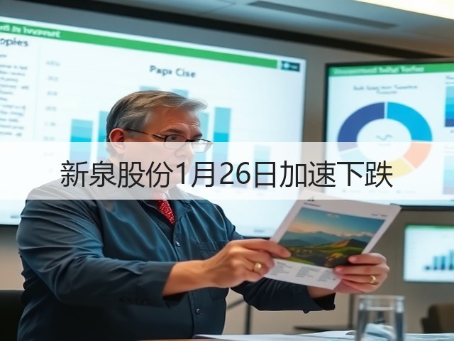 新泉股份1月26日加速下跌(图2) 新泉股份1月26日加速下跌(图2)