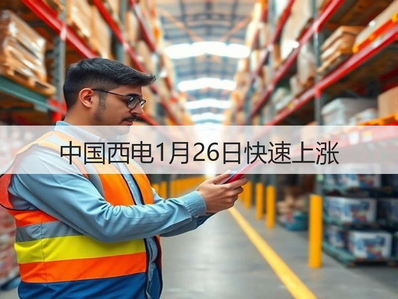 中国西电1月26日快速上涨