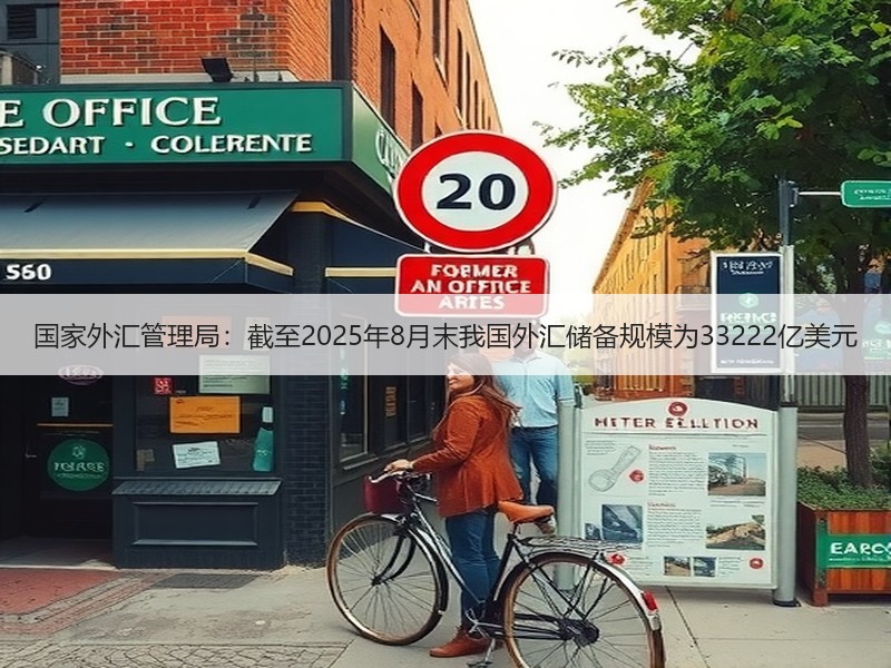 国家外汇管理局：截至2025年8月末我国外汇储备规模为33222亿美元