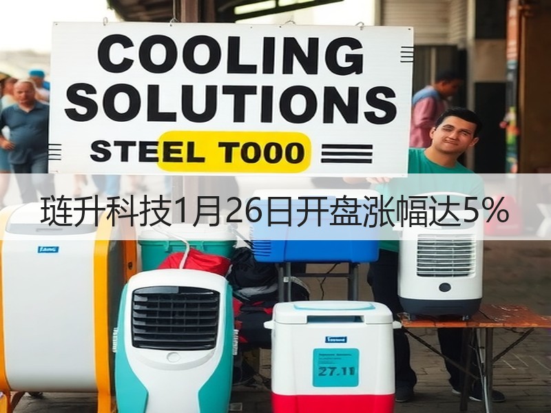 琏升科技1月26日开盘涨幅达5%