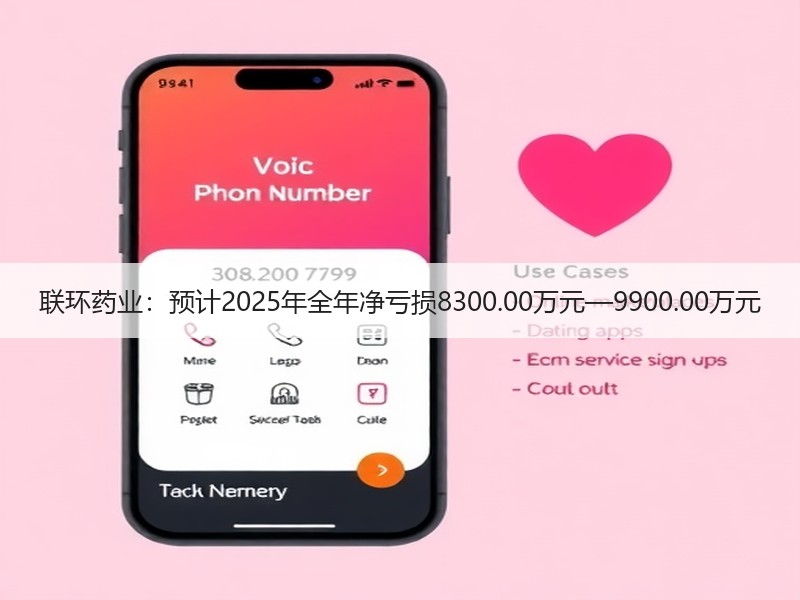 联环药业：预计2025年全年净亏损8300.00万元—9900.00万元