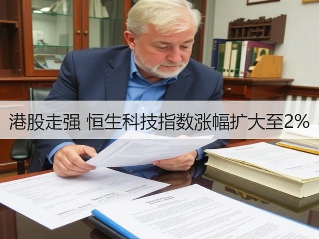 港股走强 恒生科技指数涨幅扩大至2%(图1) 港股走强 恒生科技指数涨幅扩大至2%(图1)