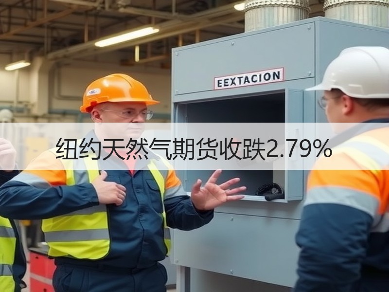 纽约天然气期货收跌2.79%