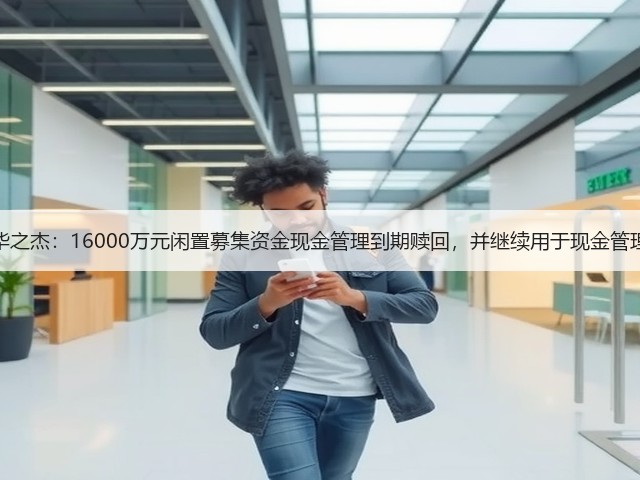 华之杰:16000万元闲置募集资金现金管理到期赎回,并继续用于现金管理(图2) 华之杰:16000万元闲置募集资金现金管理到期赎回,并继续用于现金管理(图2)