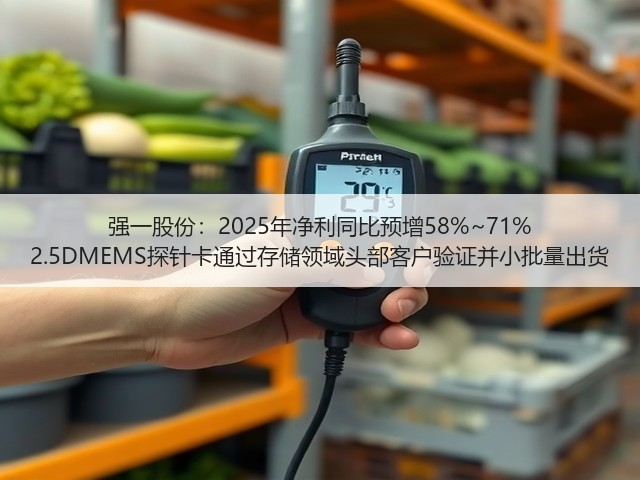 强一股份:2025年净利同比预增58%~71% 2.5DMEMS探针卡通过存储领域头部客户验证并小批量出货(图1) 强一股份:2025年净利同比预增58%~71% 2.5DMEMS探针卡通过存储领域头部客户验证并小批量出货(图1)