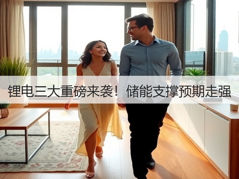 锂电三大重磅来袭！储能支撑预期走强