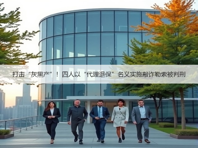 打击“灰黑产”！四人以“代理退保”名义实施敲诈勒索被判刑(图1)