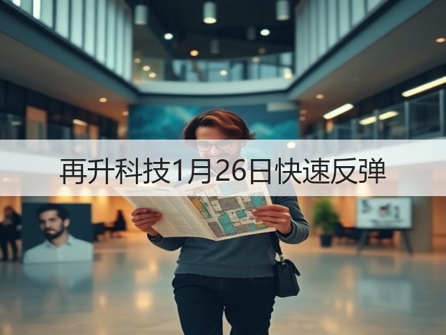 再升科技1月26日快速反弹(图3) 再升科技1月26日快速反弹(图3)