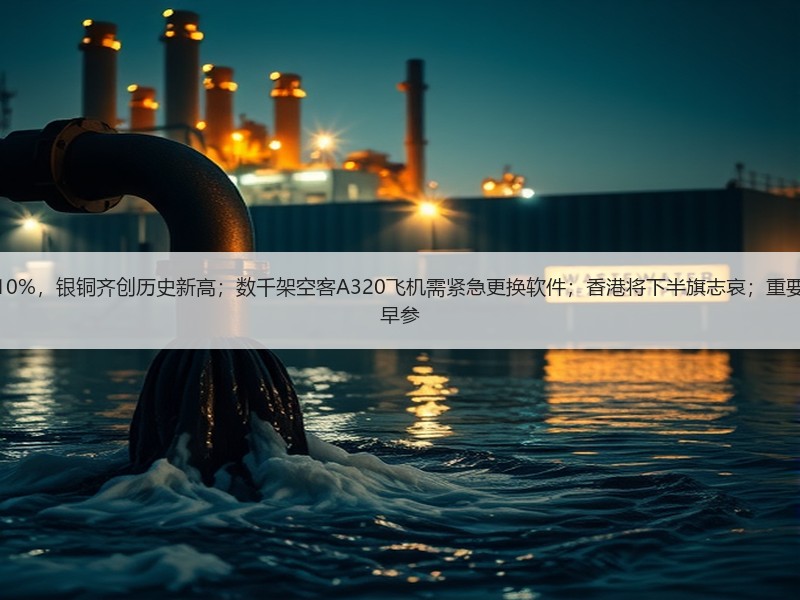 美股五连涨，英特尔明显波动10%，银铜齐创历史新高；数千架空客A320飞机需紧急更换软件；香港将下半旗志哀；重要新规！证监会征求意见丨每经早