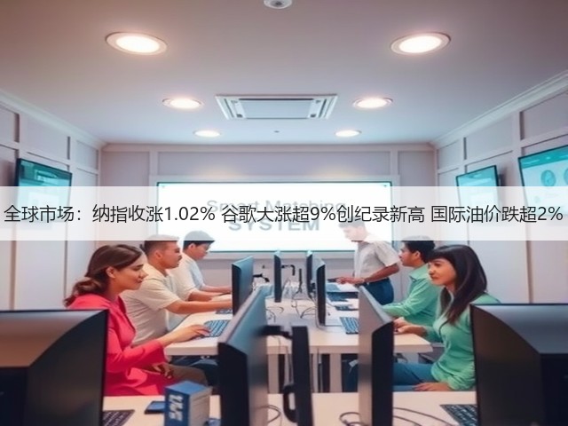 全球市场:纳指收涨1.02% 谷歌大涨超9%创纪录新高 国际油价跌超2%(图2) 全球市场:纳指收涨1.02% 谷歌大涨超9%创纪录新高 国际油价跌超2%(图2)