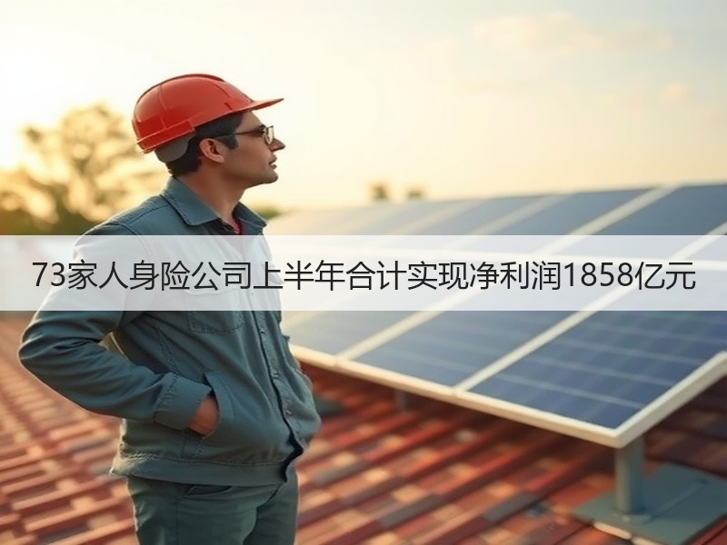 73家人身险公司上半年合计实现净利润1858亿元
