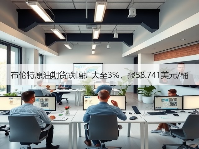 布伦特原油期货跌幅扩大至3%，报58.741美元/桶(图2)