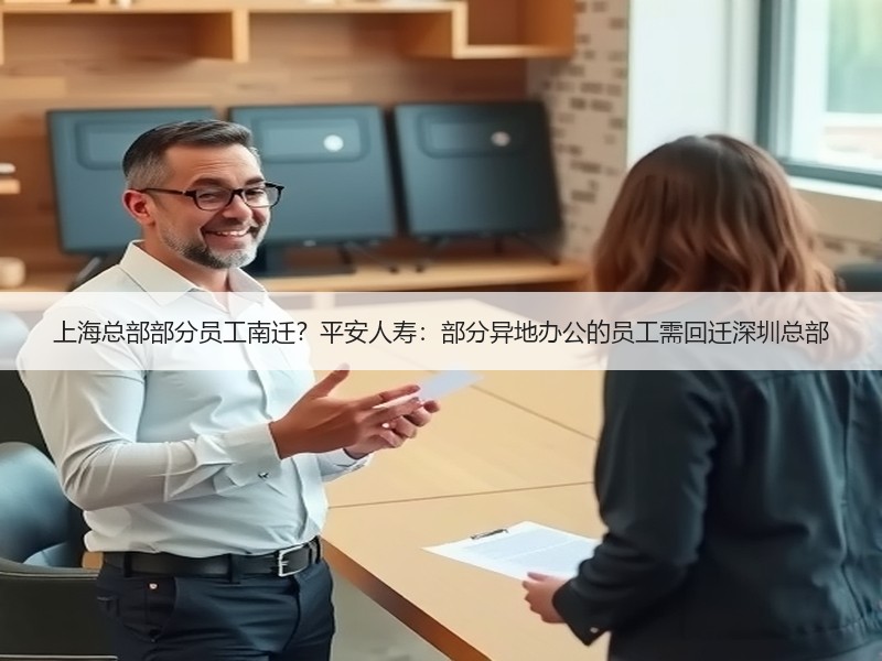 上海总部部分员工南迁？平安人寿：部分异地办公的员工需回迁深圳总部