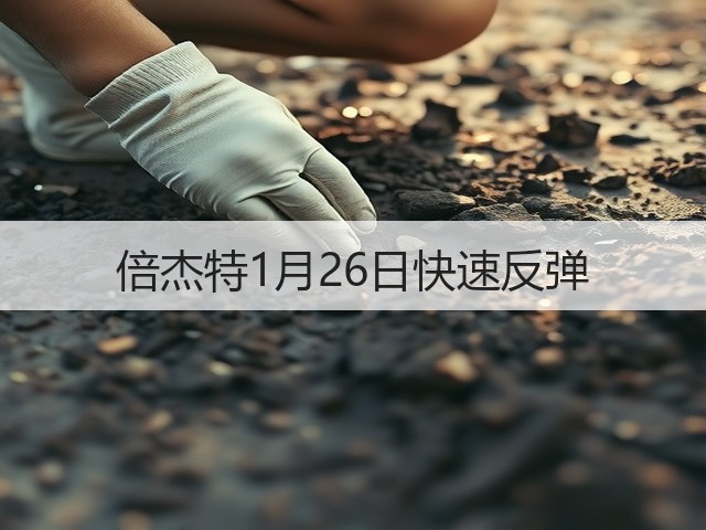 倍杰特1月26日快速反弹(图1) 倍杰特1月26日快速反弹(图1)