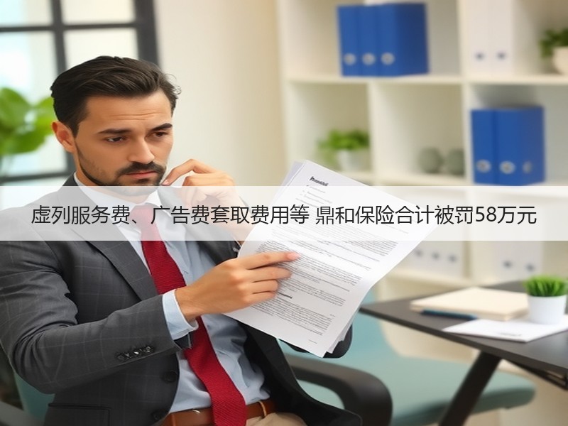 虚列服务费、广告费套取费用等 鼎和保险合计被罚58万元