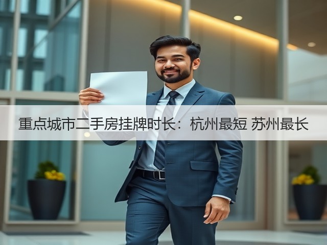 重点城市二手房挂牌时长：杭州最短 苏州最长(图2)