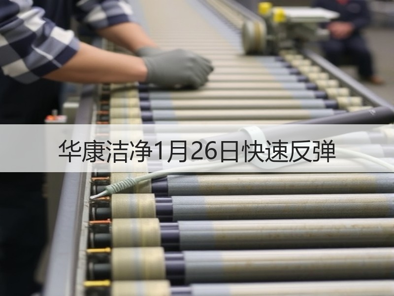 华康洁净1月26日快速反弹