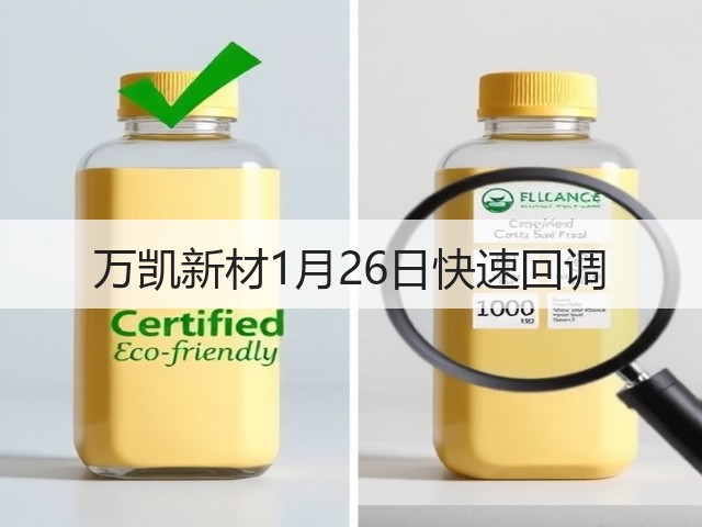 万凯新材1月26日快速回调(图1) 万凯新材1月26日快速回调(图1)