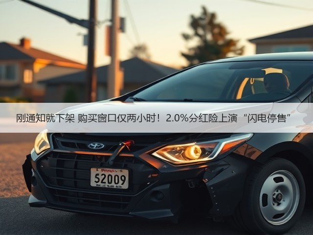 刚通知就下架 购买窗口仅两小时！2.0%分红险上演“闪电停售”(图1)