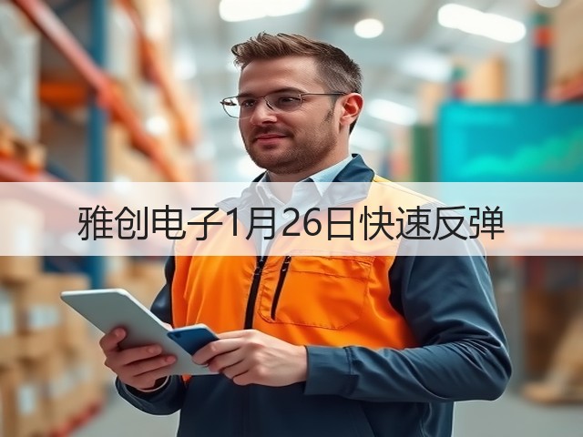 雅创电子1月26日快速反弹(图3) 雅创电子1月26日快速反弹(图3)