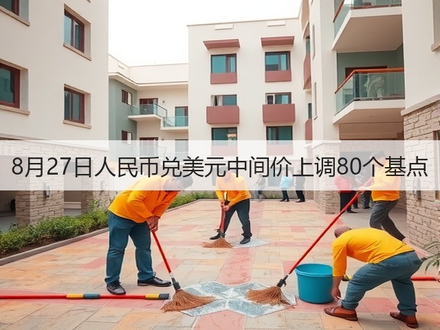 8月27日人民币兑美元中间价上调80个基点(图1) 8月27日人民币兑美元中间价上调80个基点(图1)