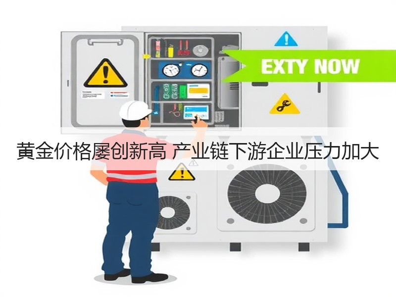 黄金价格屡创新高 产业链下游企业压力加大