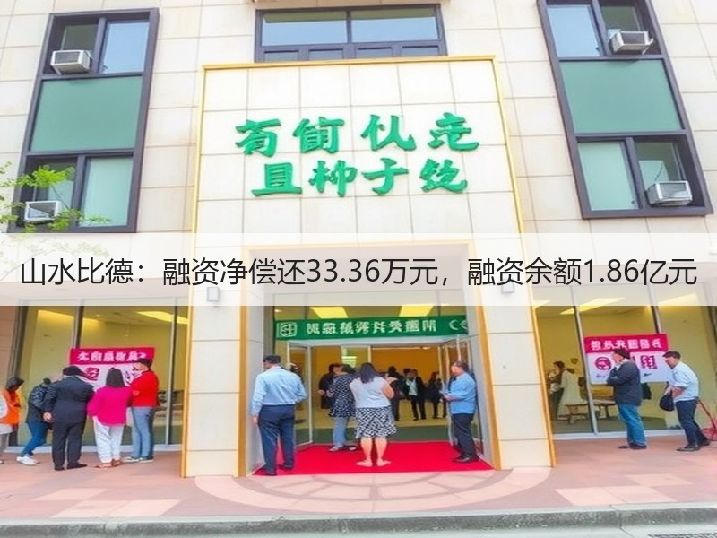 山水比德：融资净偿还33.36万元，融资余额1.86亿元