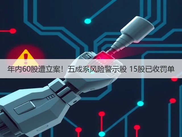 年内60股遭立案！五成系风险警示股 15股已收罚单(图3)