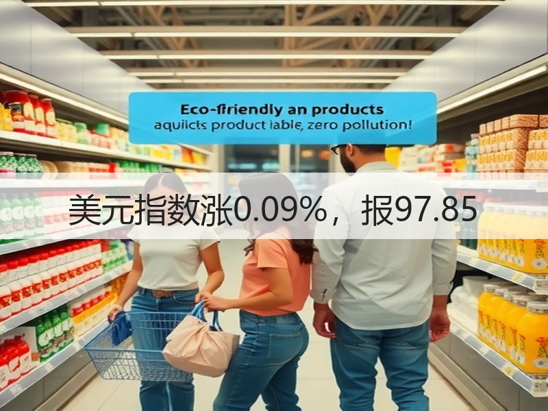 美元指数涨0.09%，报97.85